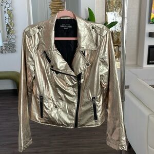 Donna Salyers faux leather jacket